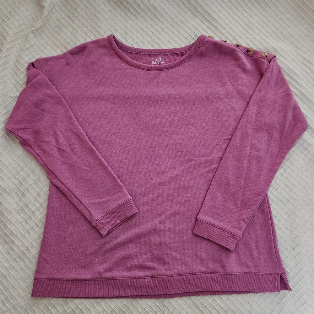 Croft & Barrow Petite Pink Sweatshirt - Picture 11 of 11